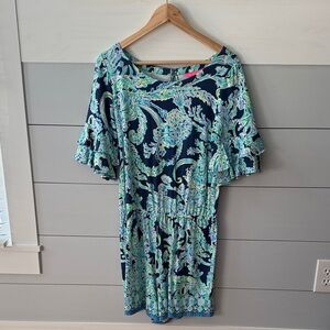 Lilly Pulitzer Blue and Green Romper